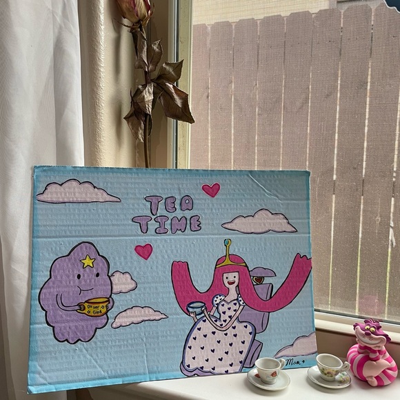Other - Adventure time Princess bubblegum & lumpy space princess tea time art piece